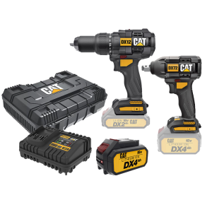 KOMBO TRAPAN ME GODITJE DX12B DHE PISTOLETË DADIÇEKËSH DX72B NË VALIXHE ME: BATERI 4.0Ah FALAS & KARIKUER DXC4 FALAS